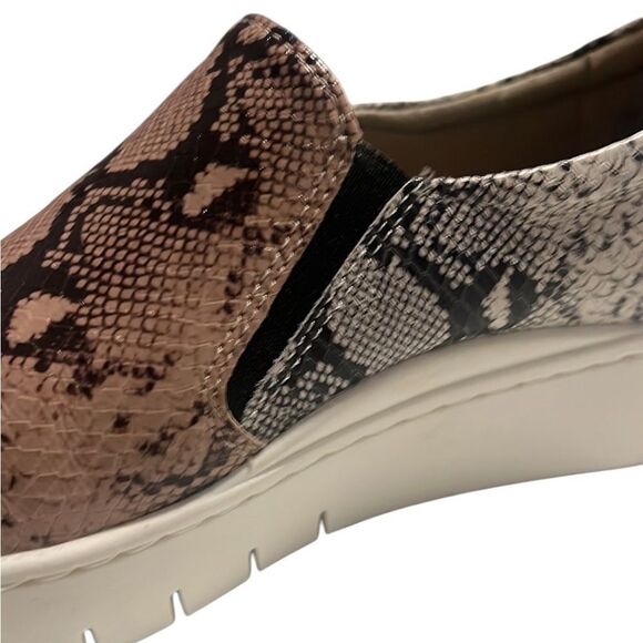 Naturalizer Hawthorn Snake Print Leather Slide Sneaker Loafers Side 7.5 - Picture 6 of 11